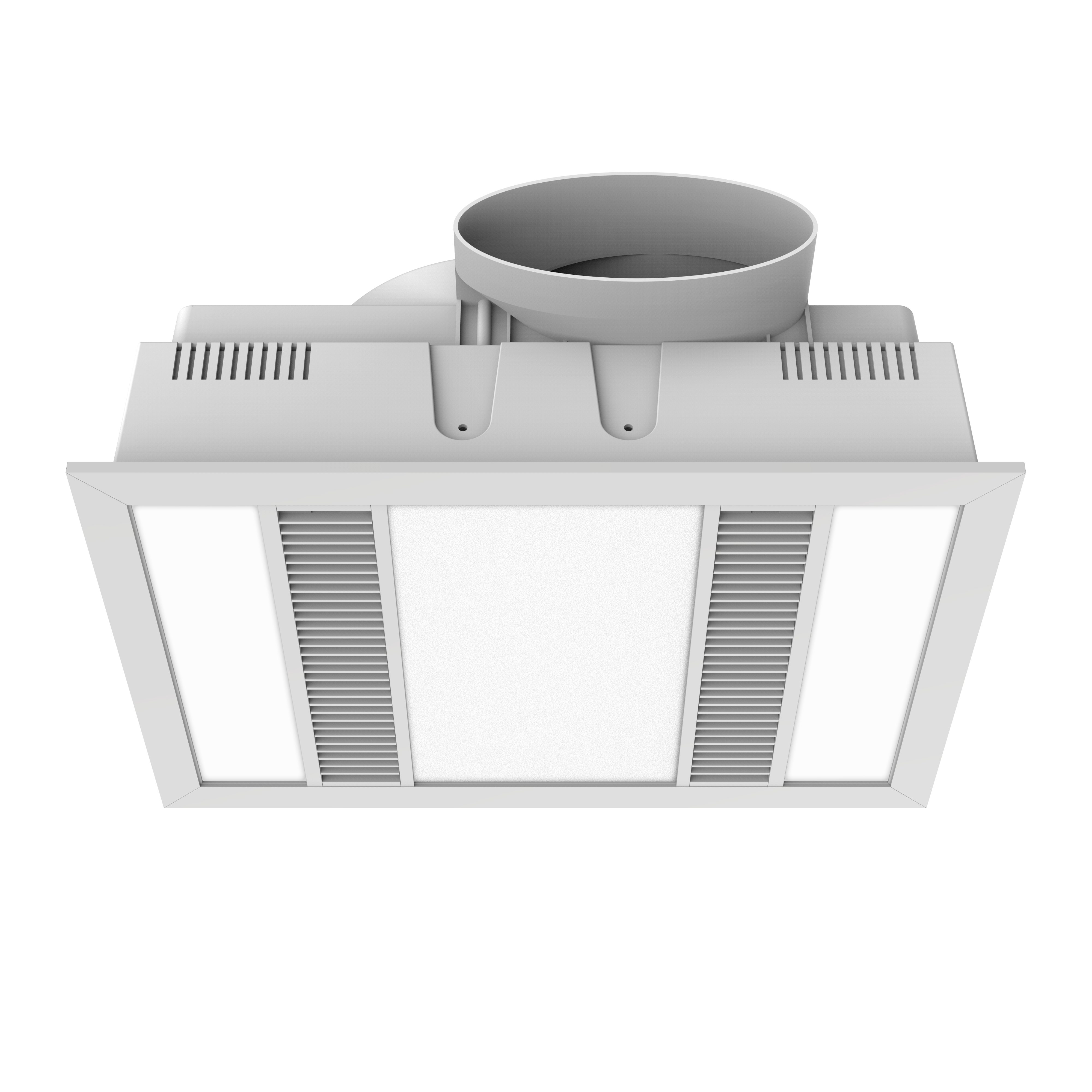 MODURA 24w White Slender Exhaust Fan with High Extraction and Panel Light