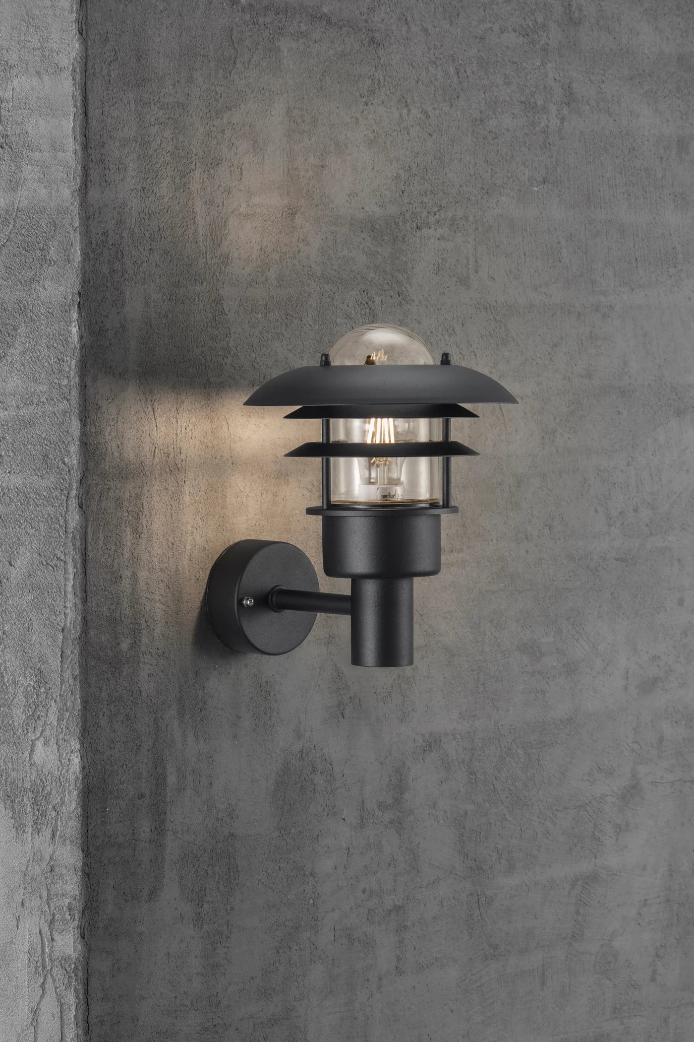 Nordlux Black Wall Light - Lønstrup 32 for Outdoor Elegance