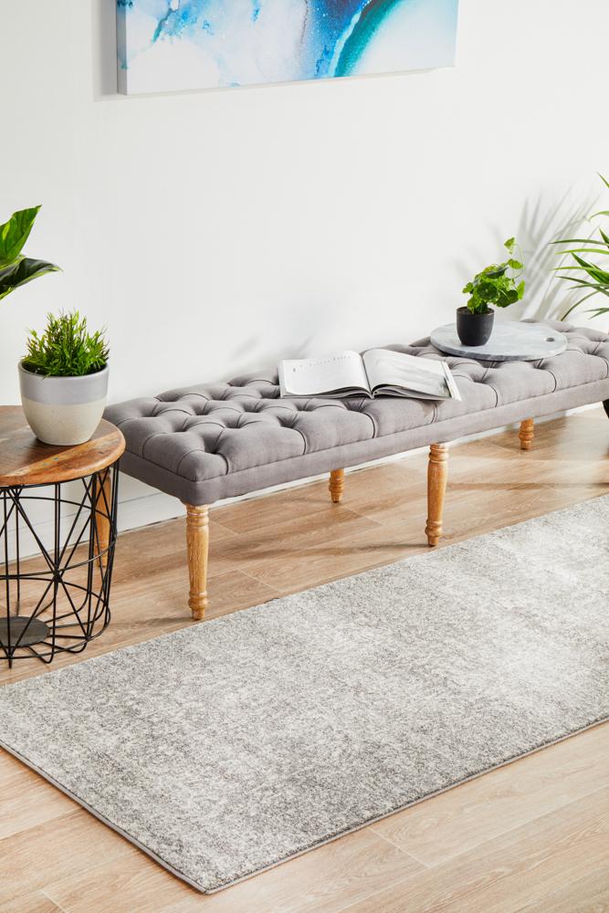 Hot Sale! Evoke Homage Grey Transitional Area Runner Rug for Your Home
