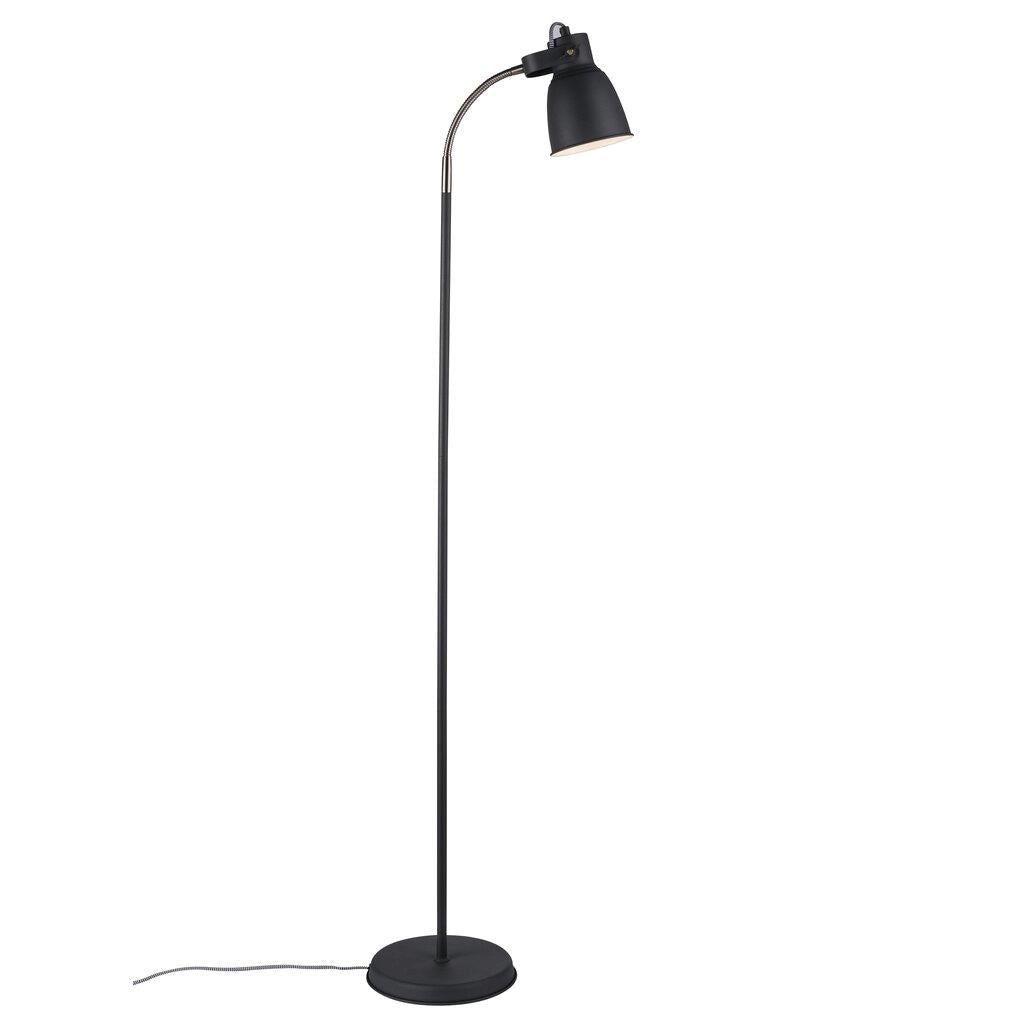 Adrian Industrial Floor Lamp in Anthracite Grey - Great Value for Your Space