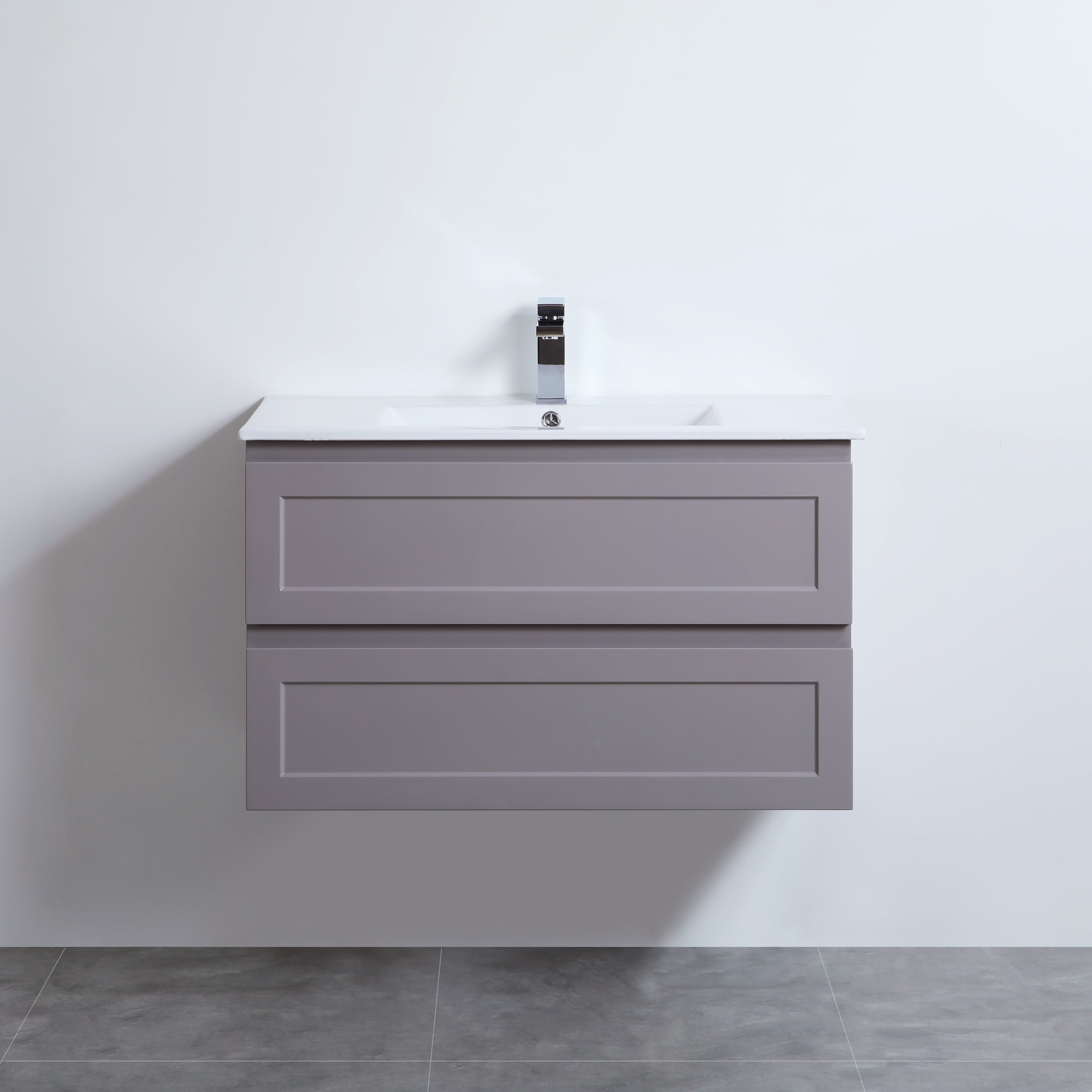 900mm Matte Grey Fremantle Wall - Hung PVC Vanity Cabinet