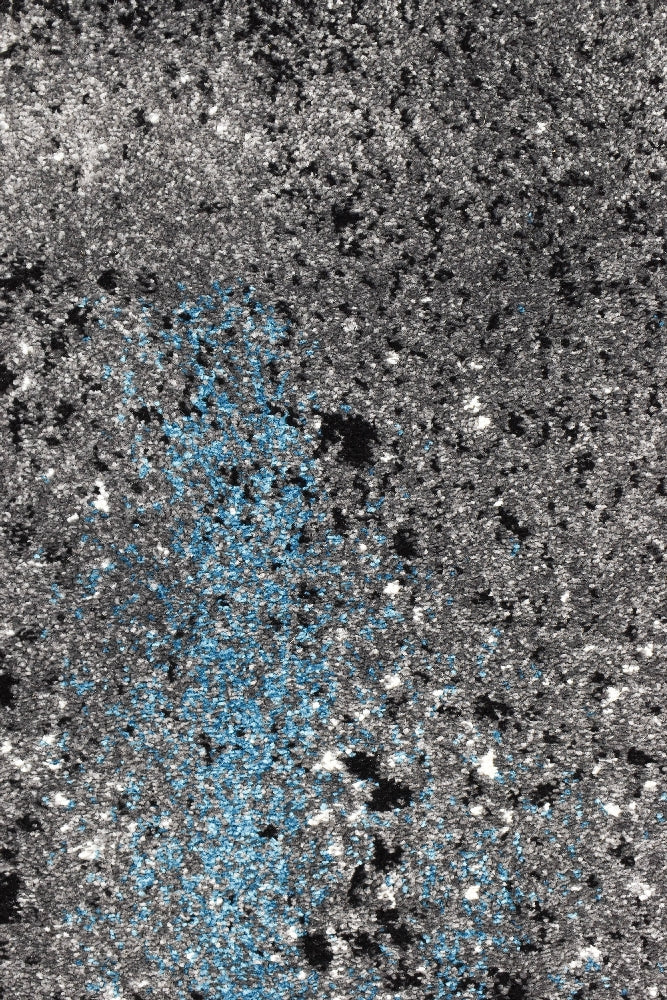 Hot Sale! Novus 53A Machine-Woven Polypropylene Rug in Grey Turquoise Color
