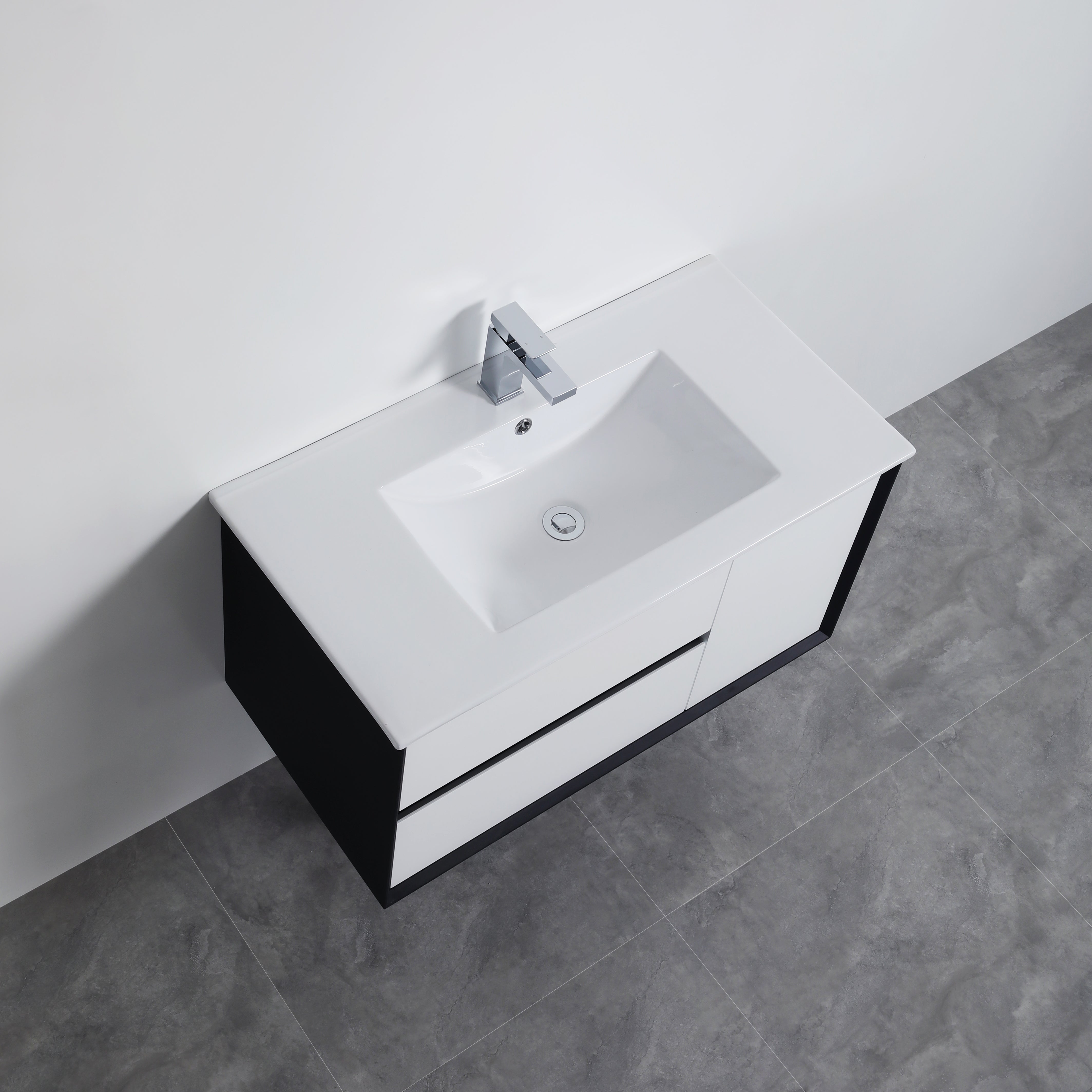 PETRA 900mm Wall - Hung PVC Vanity: Stylish Bathroom Upgrade