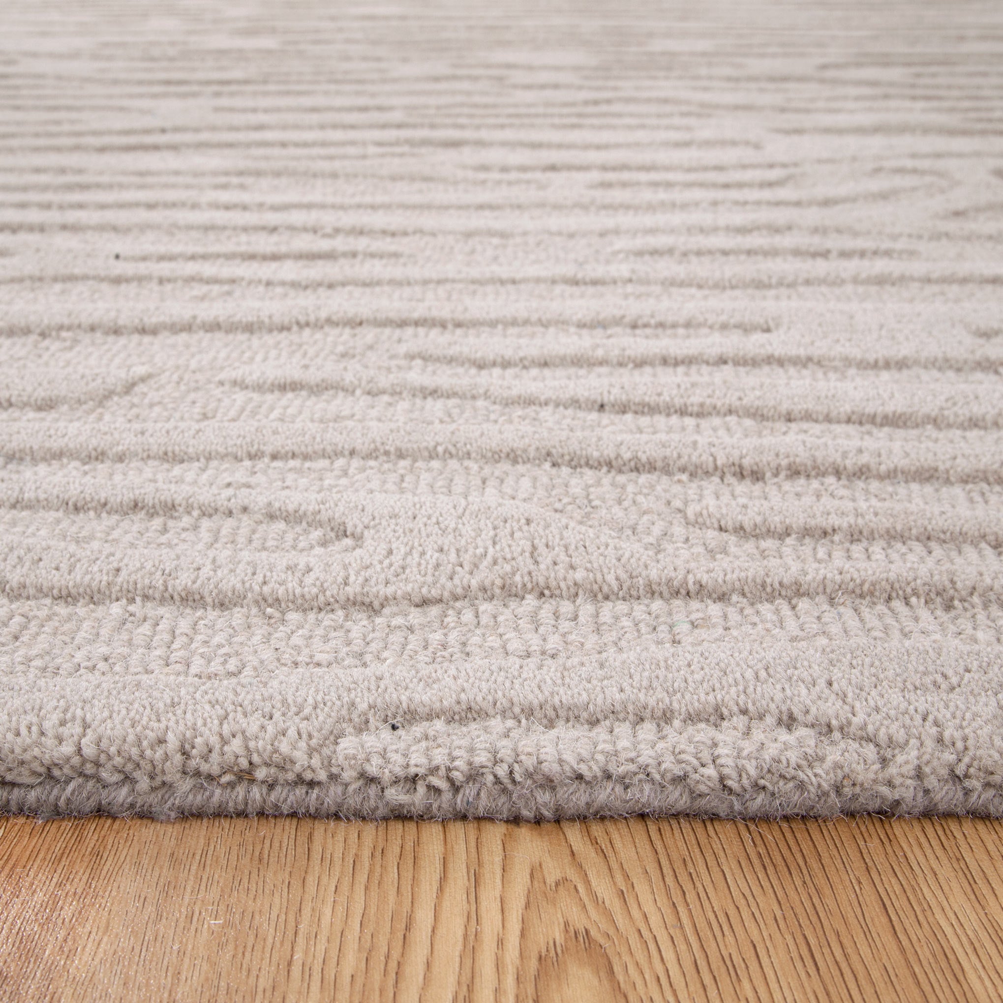 Les Nomades Sandstorm Beige Luxury Wool Rug - Great Addition