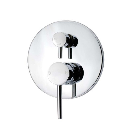 LUCID PIN Chrome Round Shower/Bath Diverter Mixer - Upgrade Your Bathroom Now