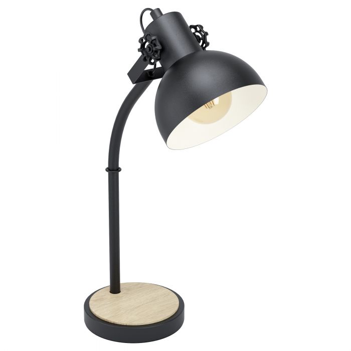 LUBENHAM Steel Black Table Lamp - Stylish & Exclusive