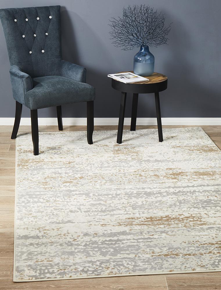 Luxurious Phoebe Cream Rug with Soft Tones and Modern Design