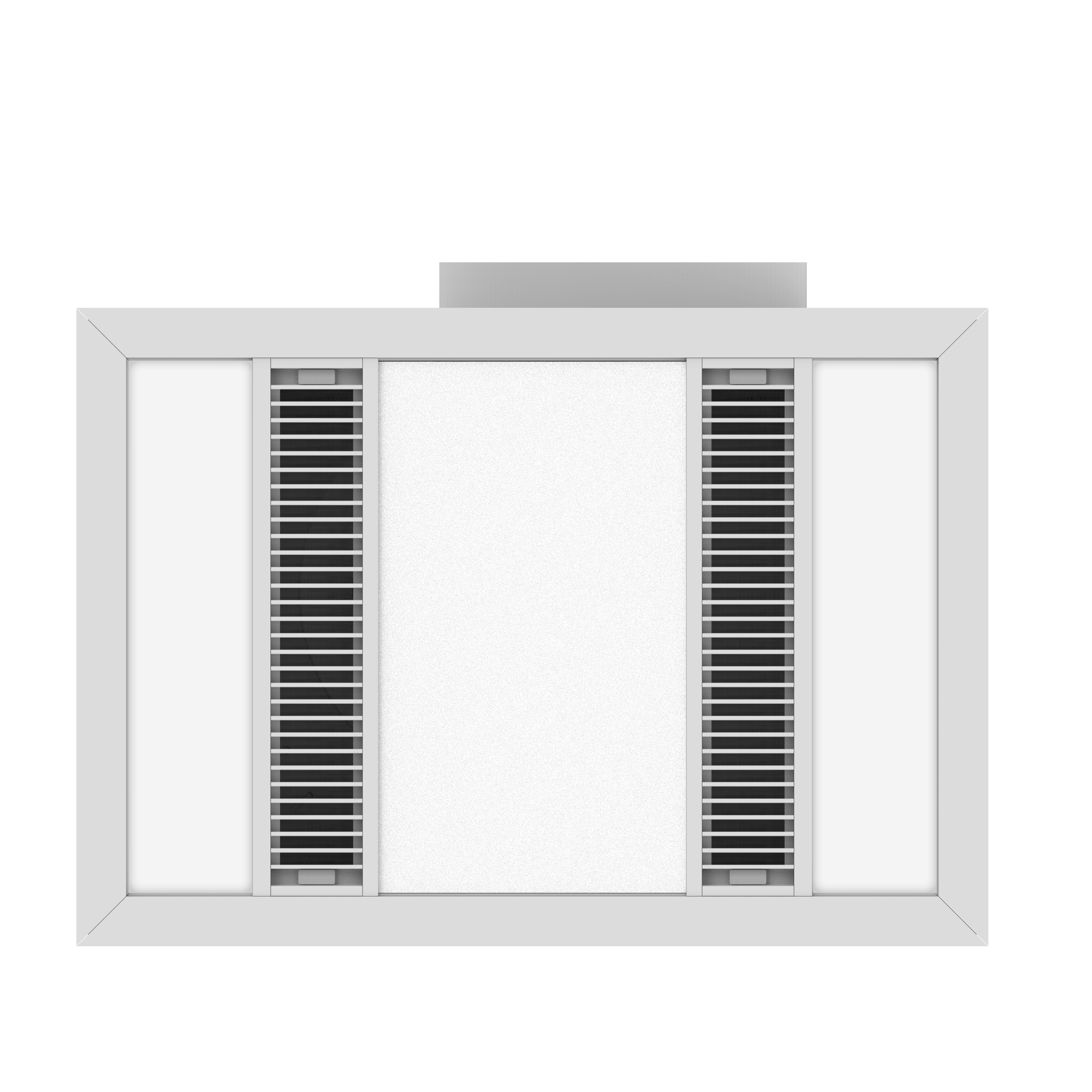 MODURA 24w White Slender Exhaust Fan with High Extraction and Panel Light