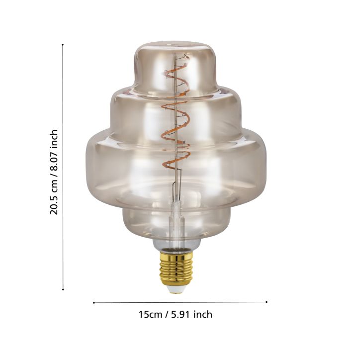 4W E27 LED Amber Globe - 150mm | Hot Sale