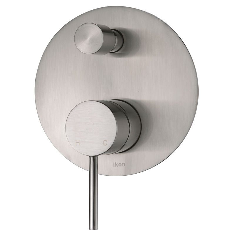 Hot Sale! HALI European Designed Wall Mixer with Diverter in Brushed Nickel Finish
