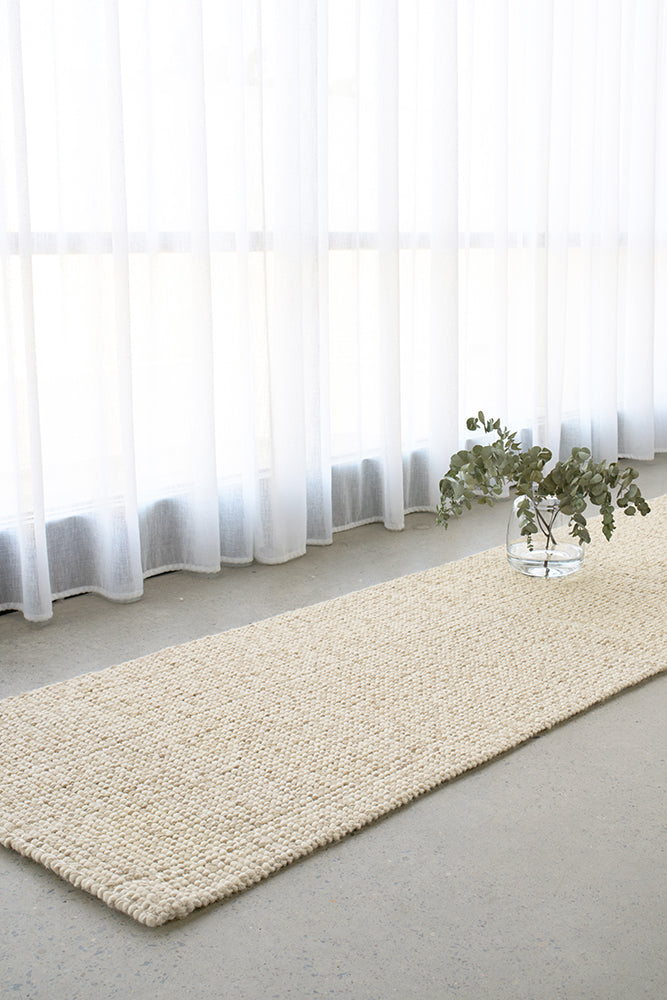 Exclusive Madras Parker Cream Runner Rug - Soft Luxury