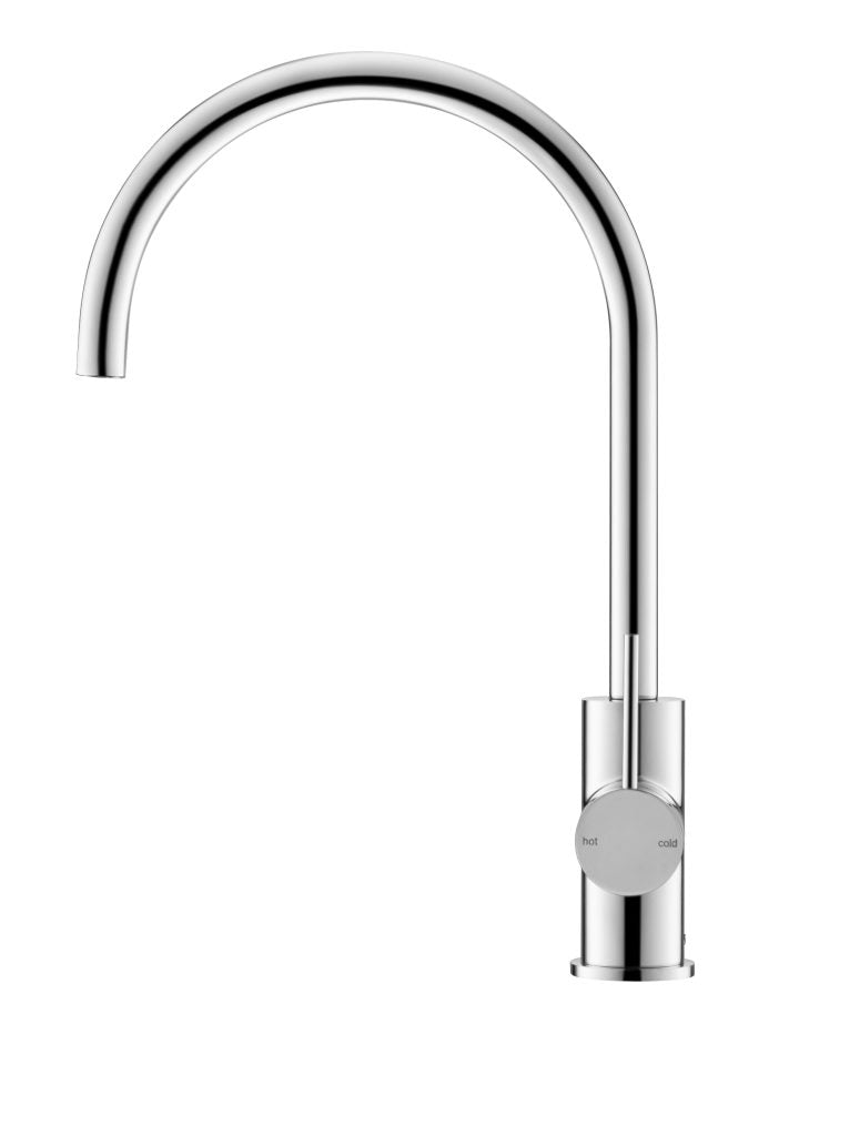 Chrome Mica Gooseneck Kitchen Sink Mixer - Stylish & Functional Upgrade