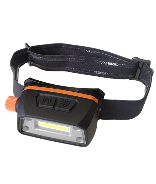 Ultra-Bright 5W COB LED Headlight with Handwave Sensor and Adjustable Headband