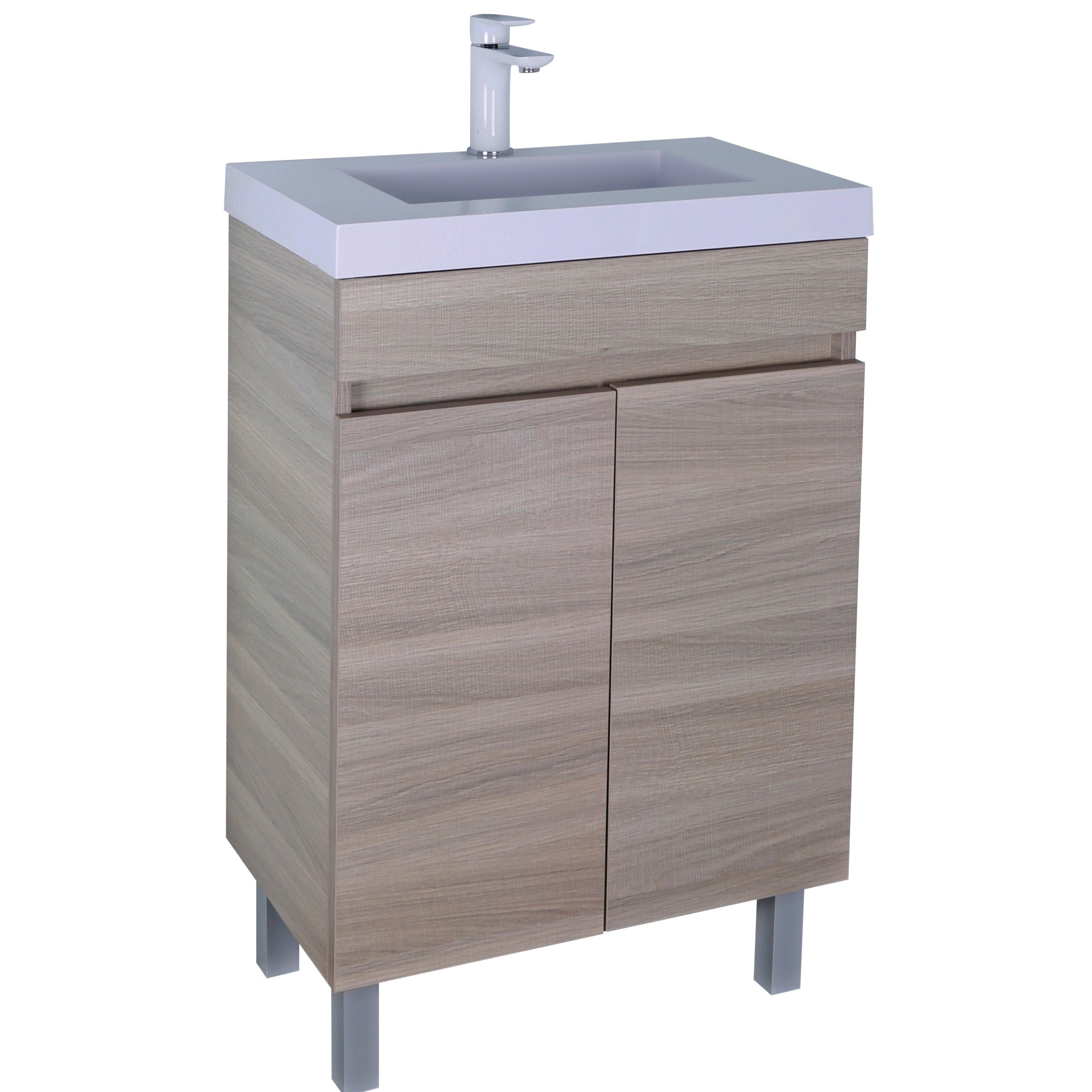600mm EVIE Slim PVC Floor Vanity for Modern Bathrooms