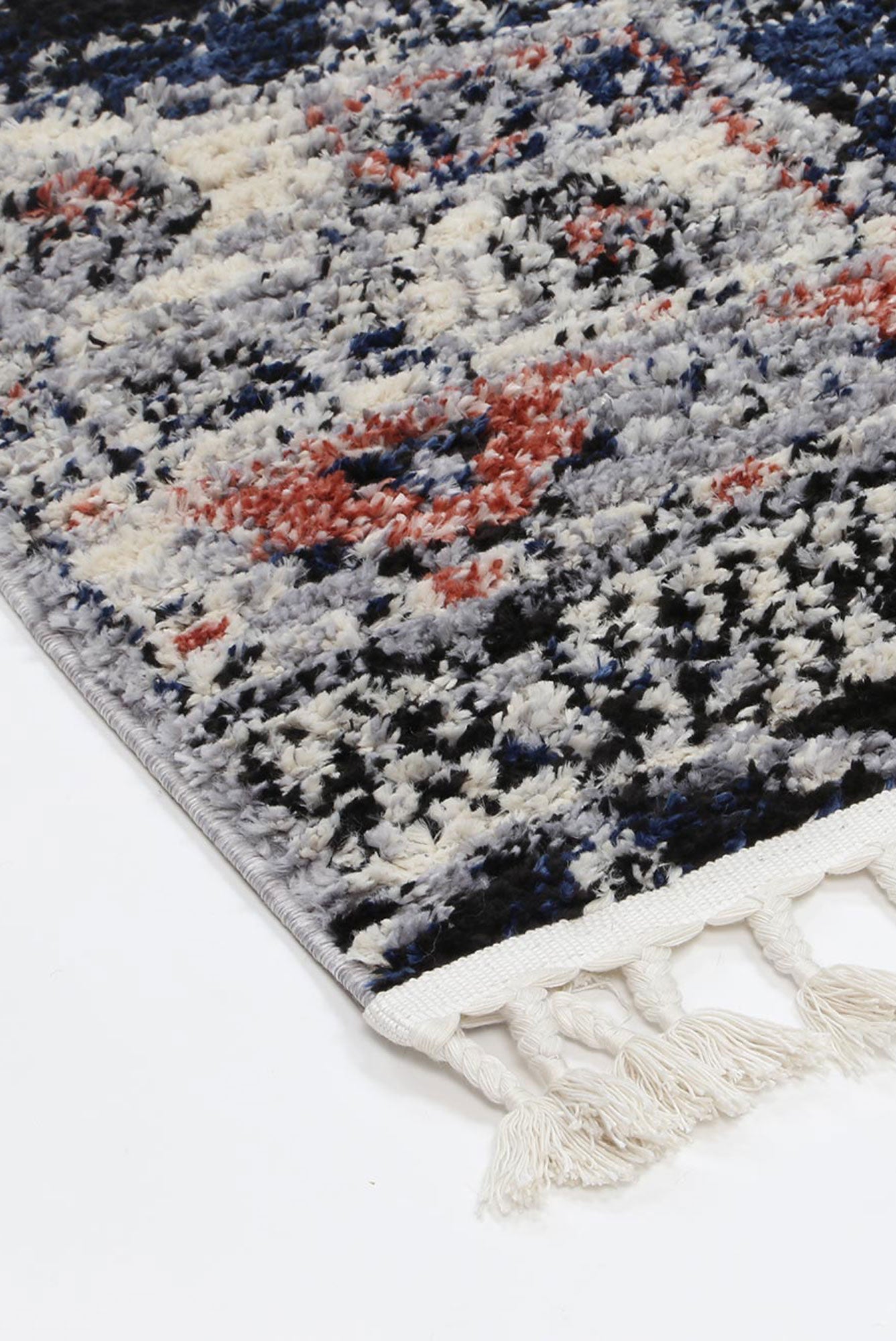 Stylish Blue Grey Myk Oriental Rug for Bohemian Decor