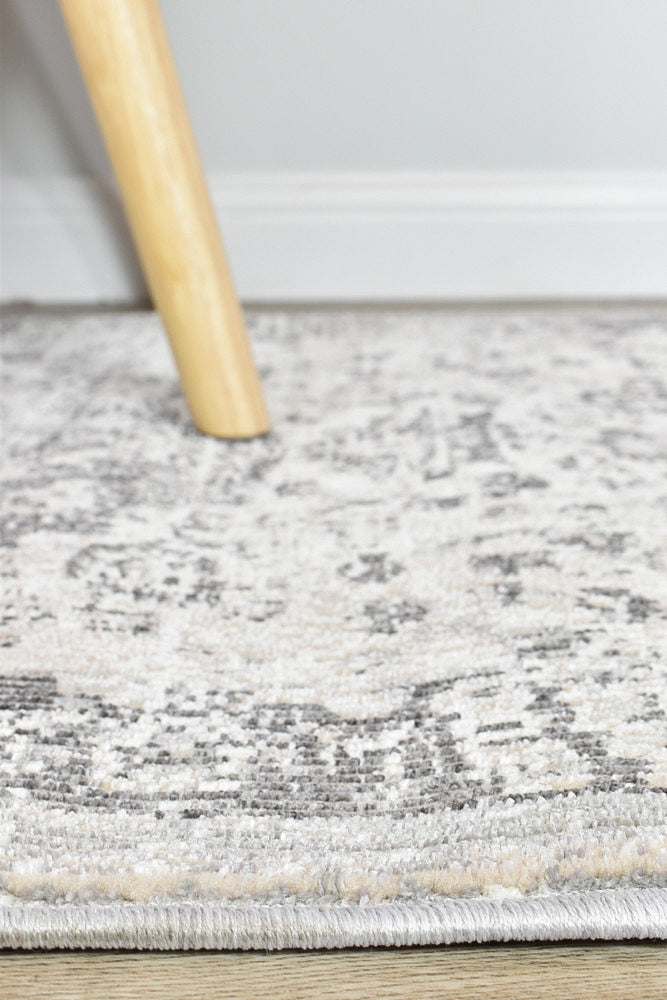 Hot Sale! Medina Grey Runner Rug 0321B