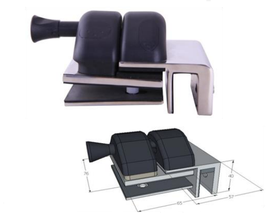 Hot Sale! 90 Degree External Glass-to-Glass Pool Latch for Pools