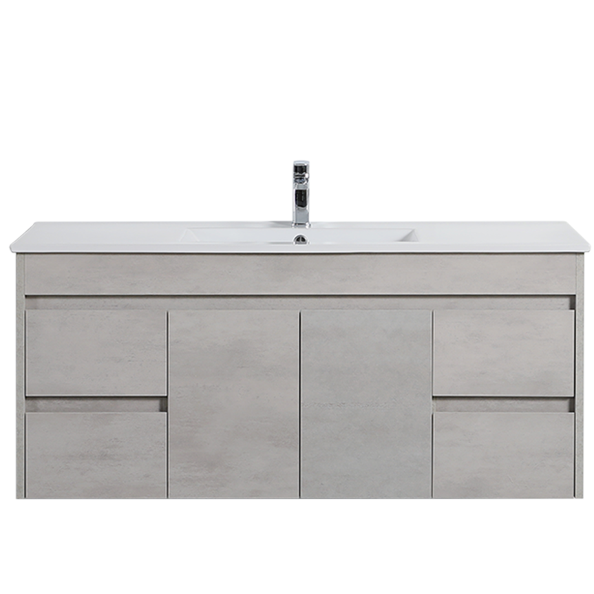 Hot Sale! Poseidon Nova Plywood Wall Hung Bathroom Vanity in 1200mm (Single/Double Bowl)