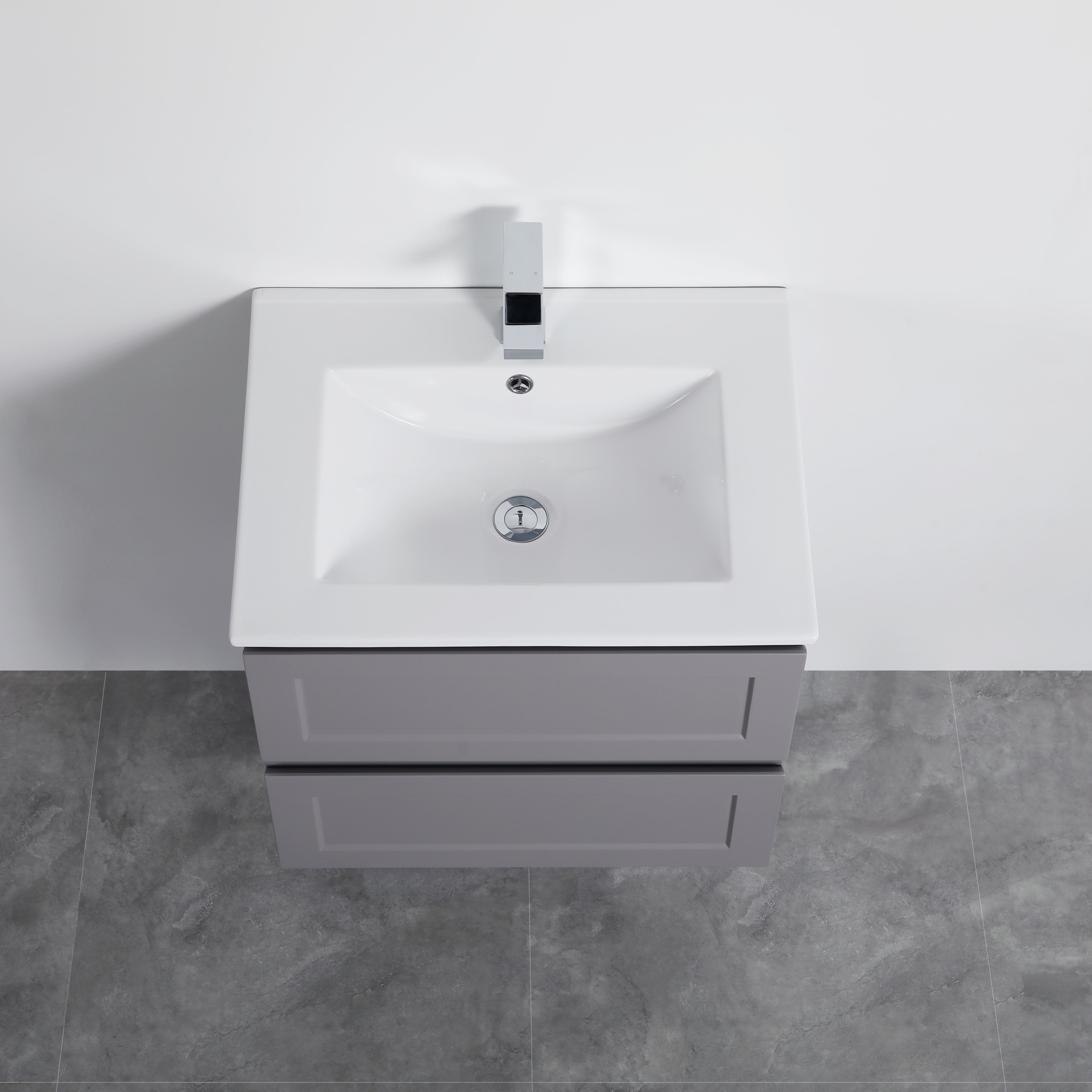 600mm Matte Grey Fremantle Wall Hung PVC Vanity Cabinet - Premium Quality!