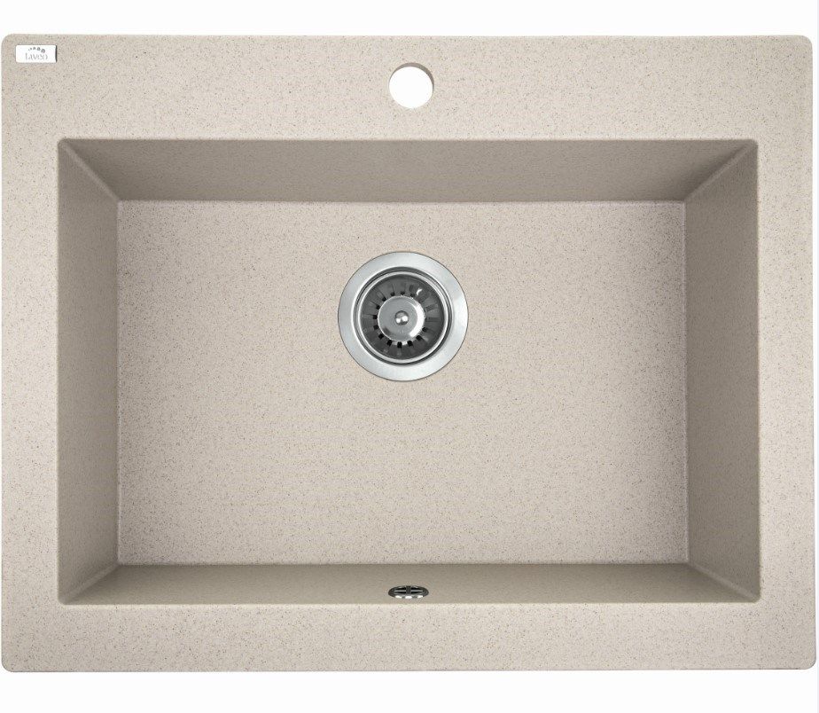 Laveo 490x580x220mm Beige Single - Bowl Granite Stone Kitchen Sink