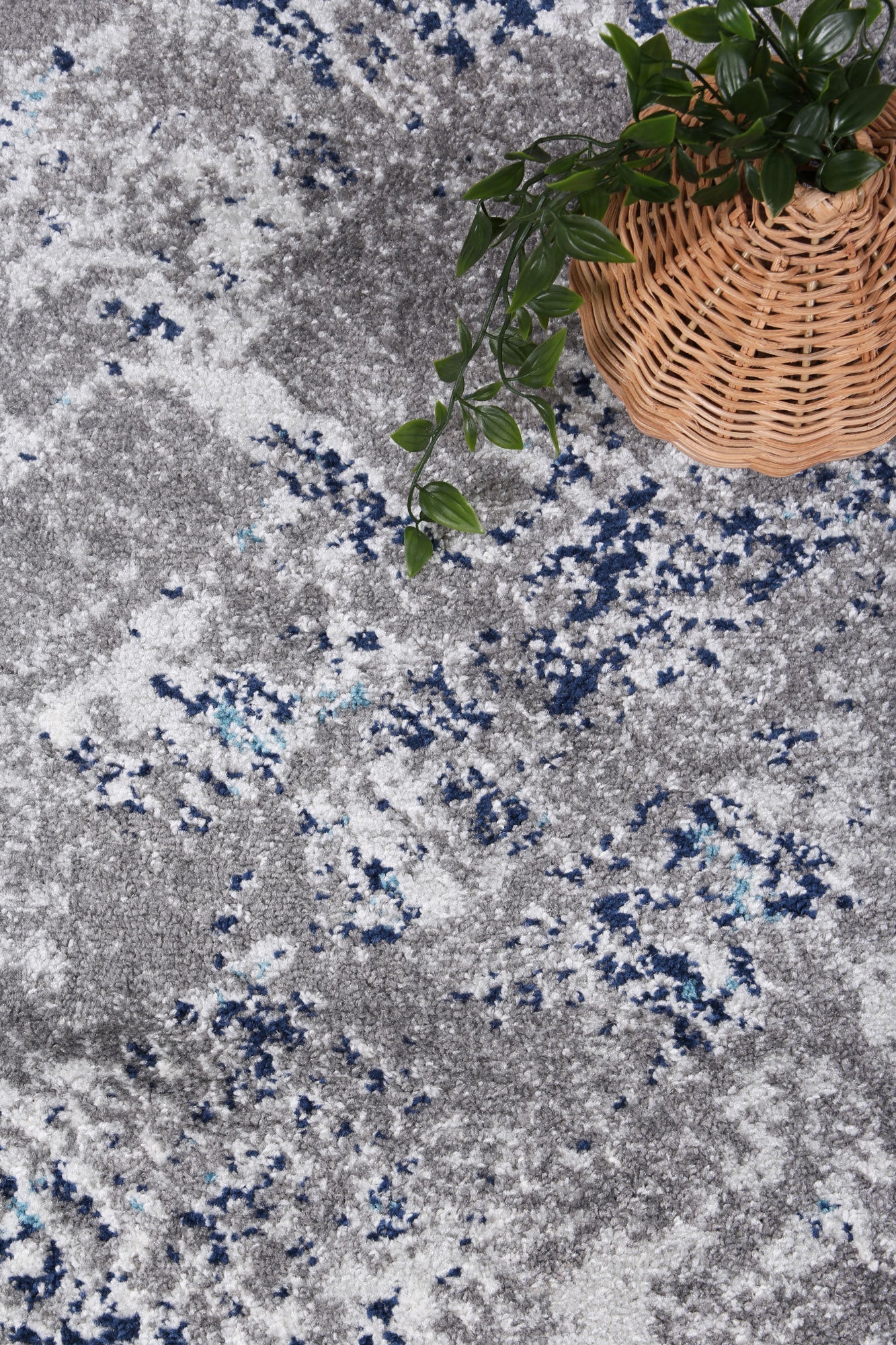 Trendy Grey Blue Ligures Rug - A Great Addition