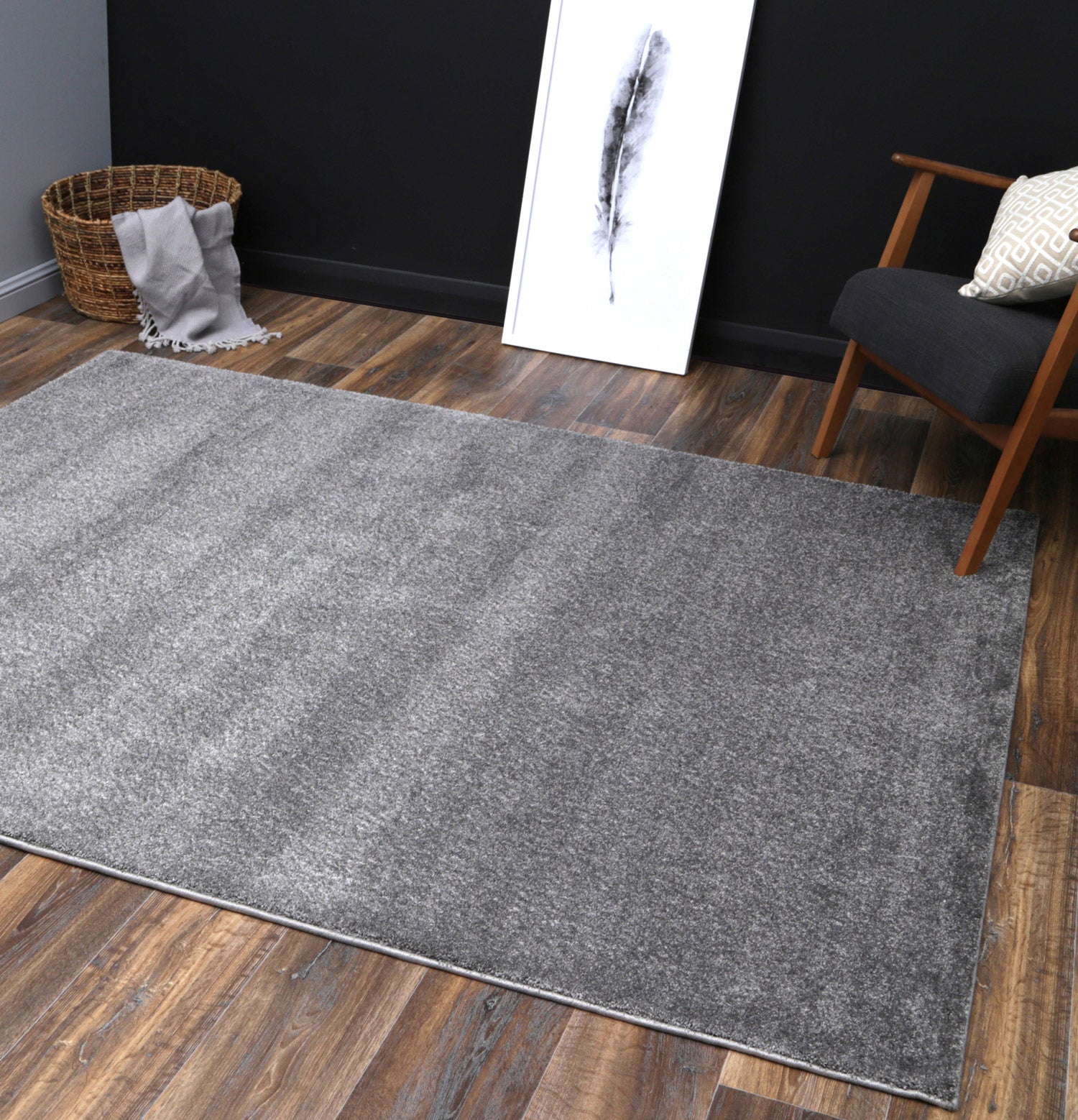 Exclusive Lissa Grey Plush Rug - Softness You Can Walk On!