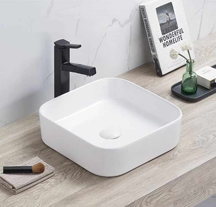 HOT SALE! POSEIDON Ultra Slim Square Basin - 370x370x110