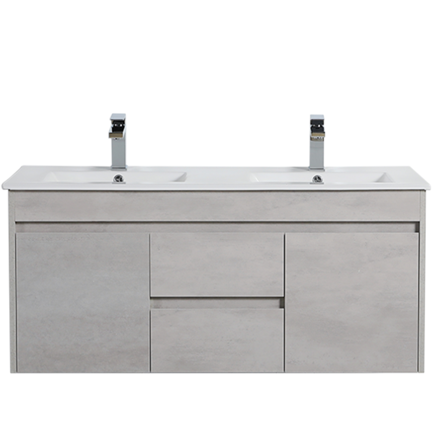 Hot Sale! Poseidon Nova Plywood Wall Hung Bathroom Vanity in 1200mm (Single/Double Bowl)