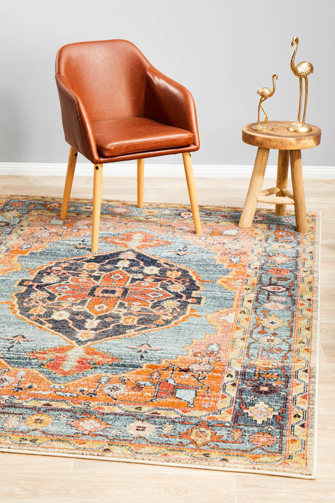 Hot Sale! Legacy 862 Rust Floral and Medallion Polypropylene Floor Rug