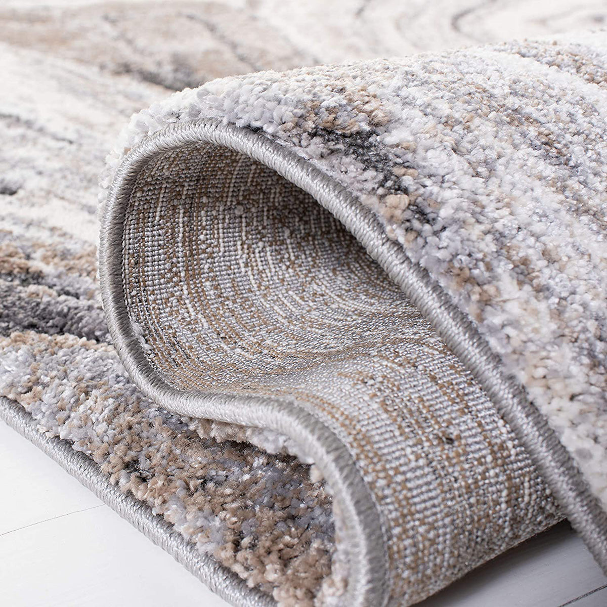 Soft and Luxurious 20mm Pile Mineral Grey Power - Loomed Rug