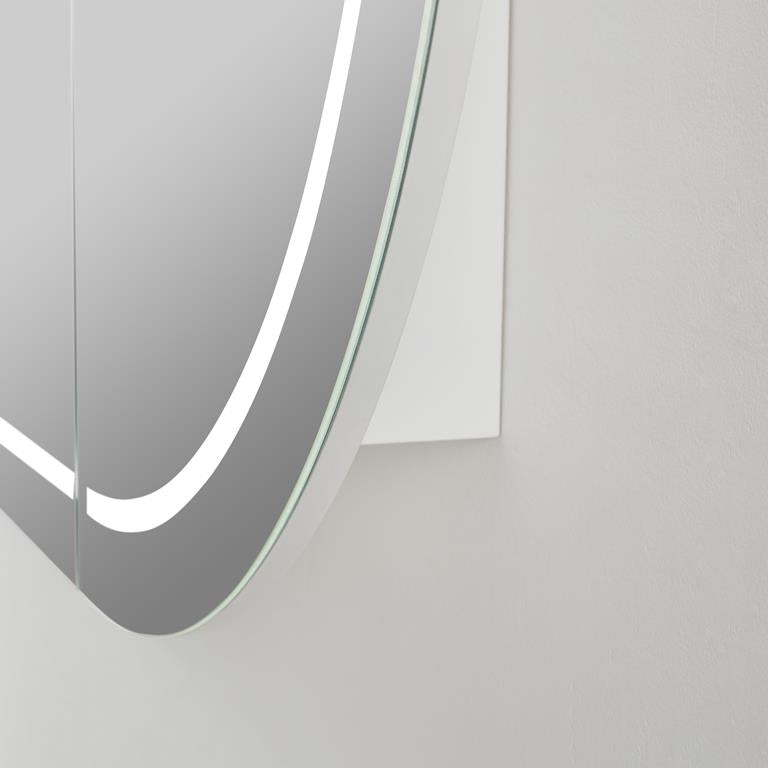 Hot Sale! Olivia Matte White/Black LED Bathroom Shaving Cabinet in 900/1200/1500mm Sizes