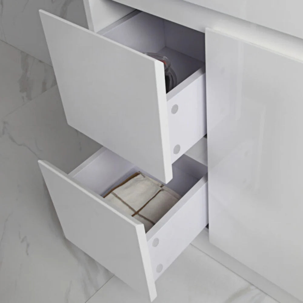 Hot! MAYA 600mm Slim Wall - Hung Vanity in Gloss White