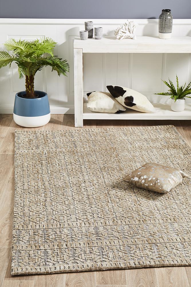 Levi Hannah Grey Rug - Natural Style Offer