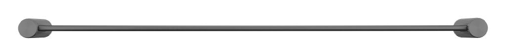 Hot Deal! Brushed Gun Metal Mica Fluted Double Bathroom Towel Rail for Organized Towels