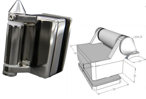 Heavy - Duty Spring 180° Pool Hinge for Glass to Round Post - Great Value