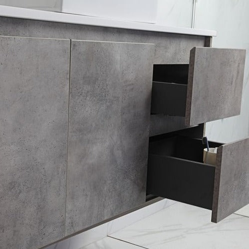 LOLA Grey Wall Hung Vanity - All Sizes Available