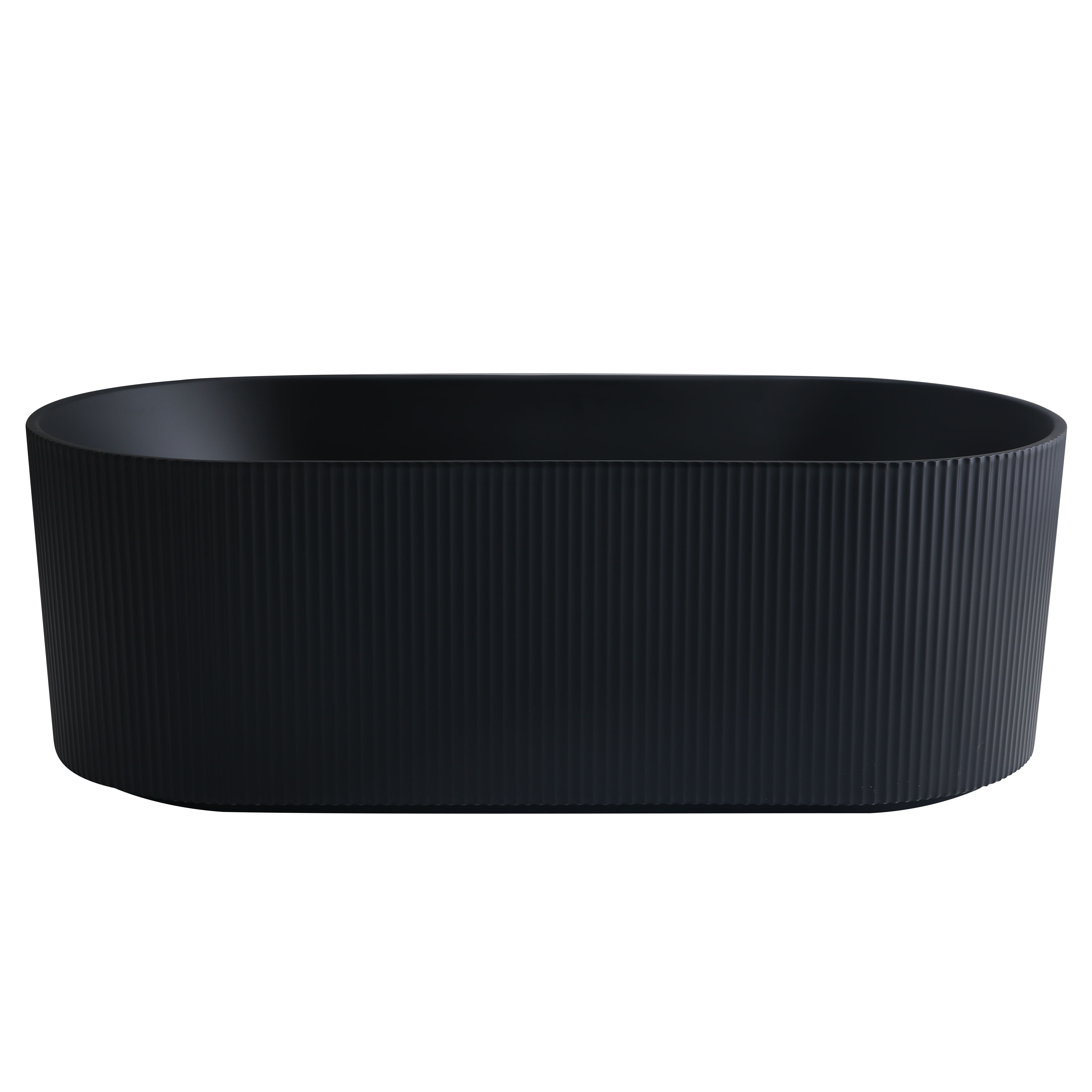 Ally Groove Freestanding Bathtub (Matte Black) - 1500mm/1700mm | Luxury Deal