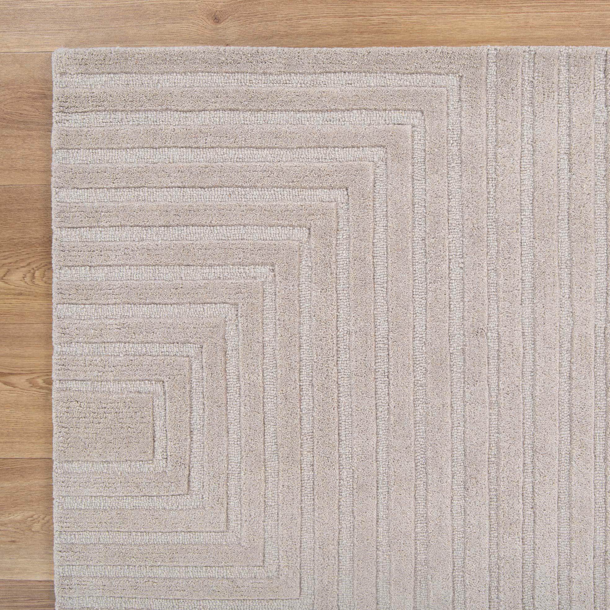 Felix Beige Hand - Tufted 100% Wool Rug by Les Nomades