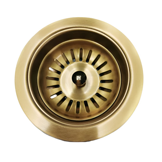 Hot Deal! 90/114mm Gold Kitchen Sink Strainer Waste