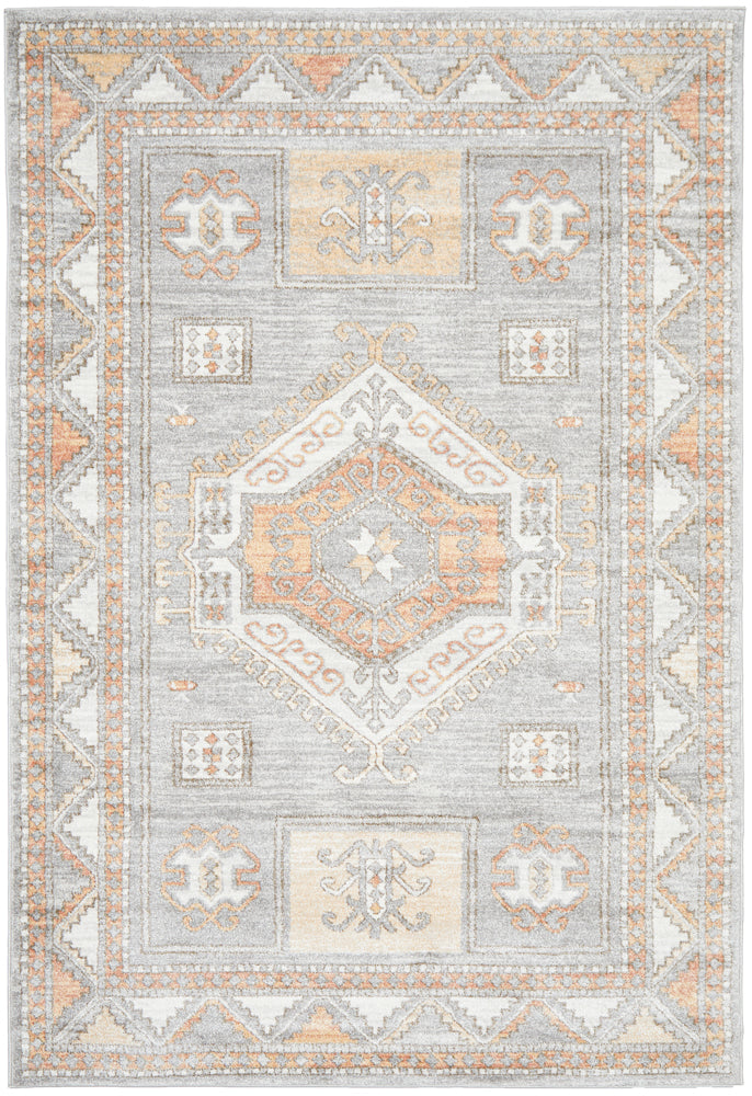 Soft and Stylish Mayfair Caitlen Grey Polypropylene Rug in Various Shapes and Sizes