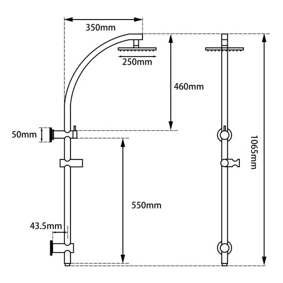 Hot Sale! 10-Inch Round Chrome Shower Station with Top Inlet for Bathroom Upgrade