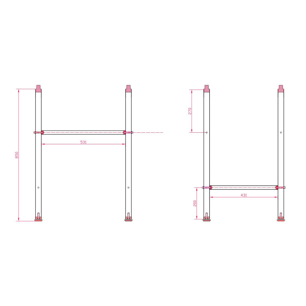 Wall-Mounted Leg Free Standing Cleaners Sink with Ideal Dimensions