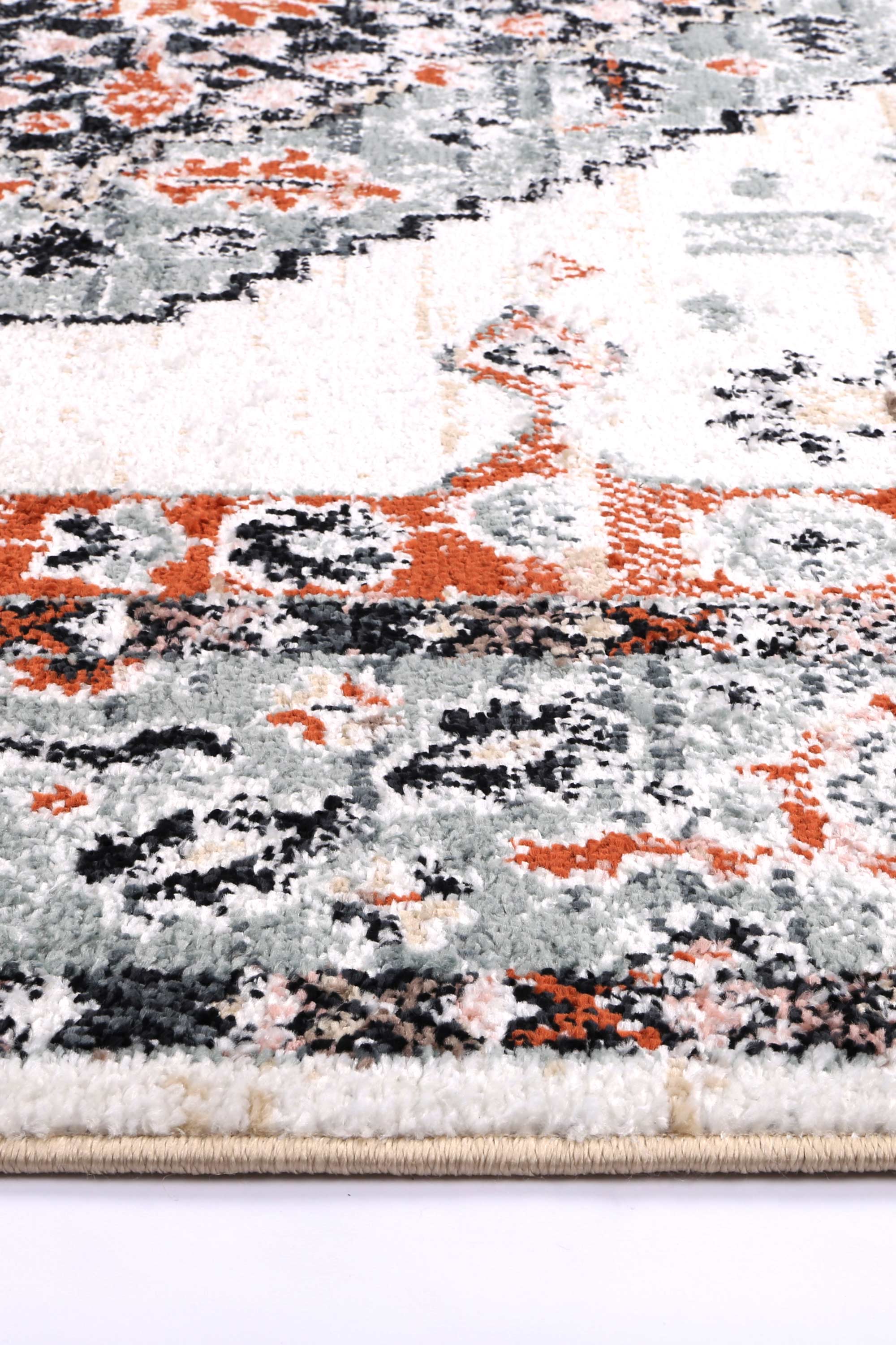Hot Sale! Anatolia Traditional Cream and Terracotta Color Polypropylene Floor Rug
