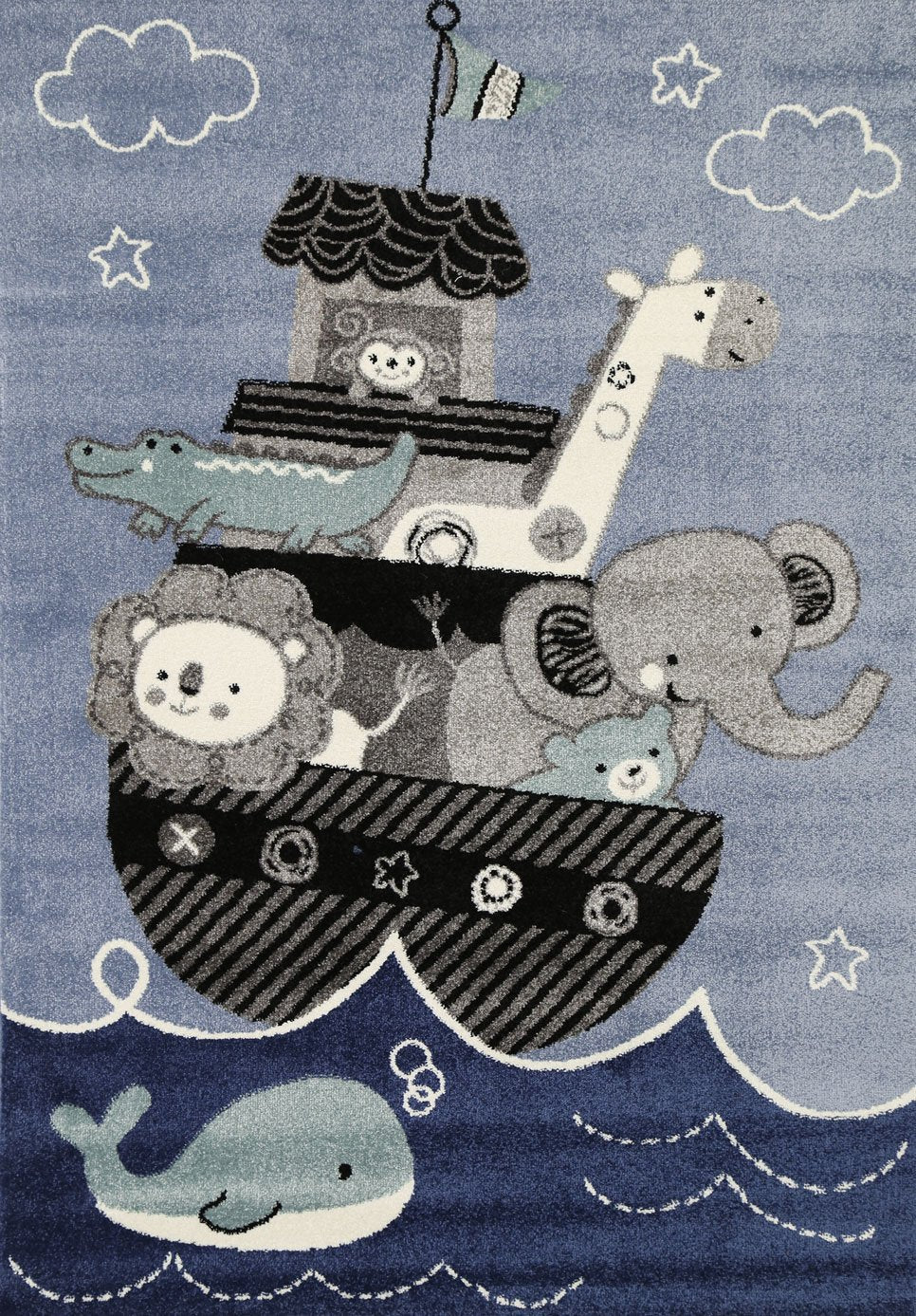 Blue Animal Arc Rug Designed Specifically for Nova Kids