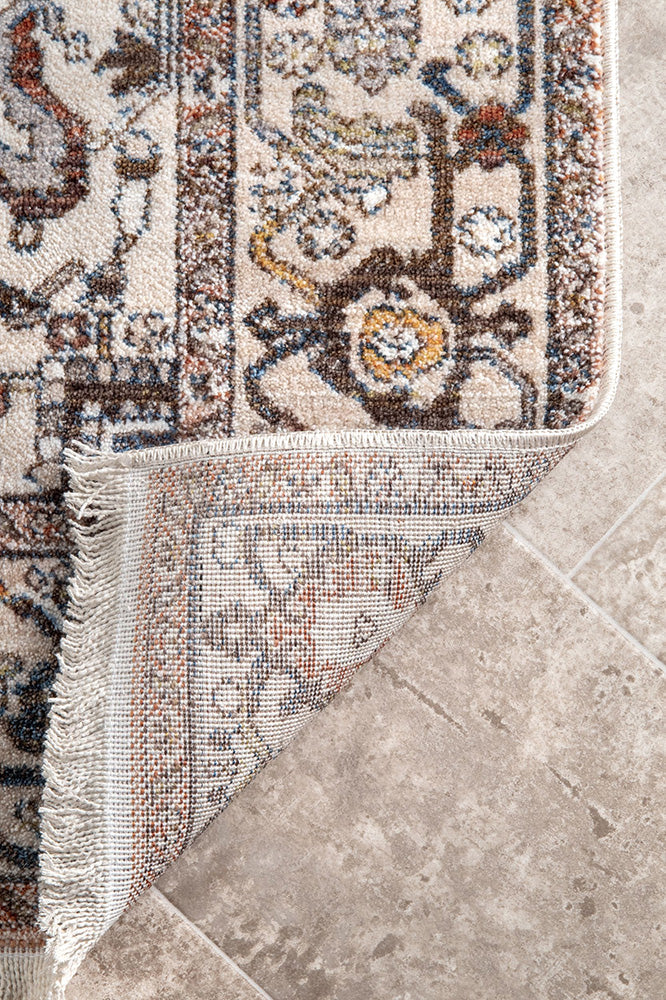 Exclusive Heriz Mushroom Polyester Rug - A Timeless Turkish Masterpiece
