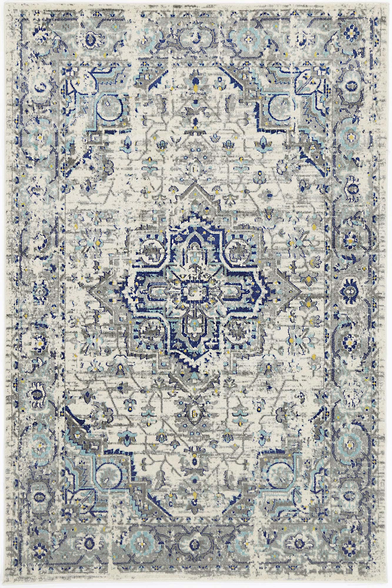 Hot Sale! Exquisite Ivory & Blue Melissa Rug