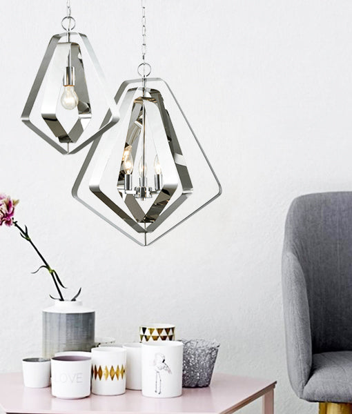 ORBITA Bohemian Medium Polished Nickel Pendant Light - Exclusive Offer