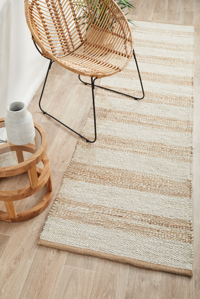 Hot! Noosa 555 Natural White Runner Rug