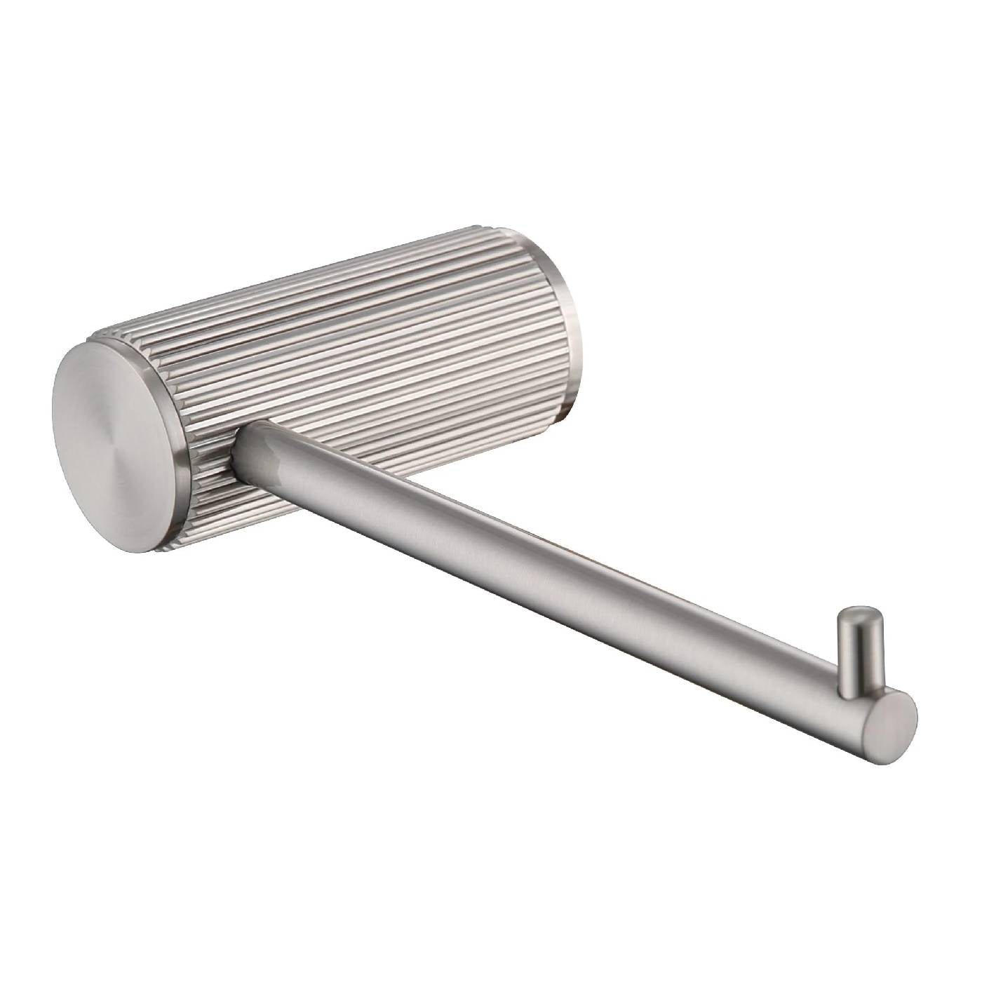 Brushed Nickel Mica Fluted Style Toilet Paper Holder for Elegant Bathrooms