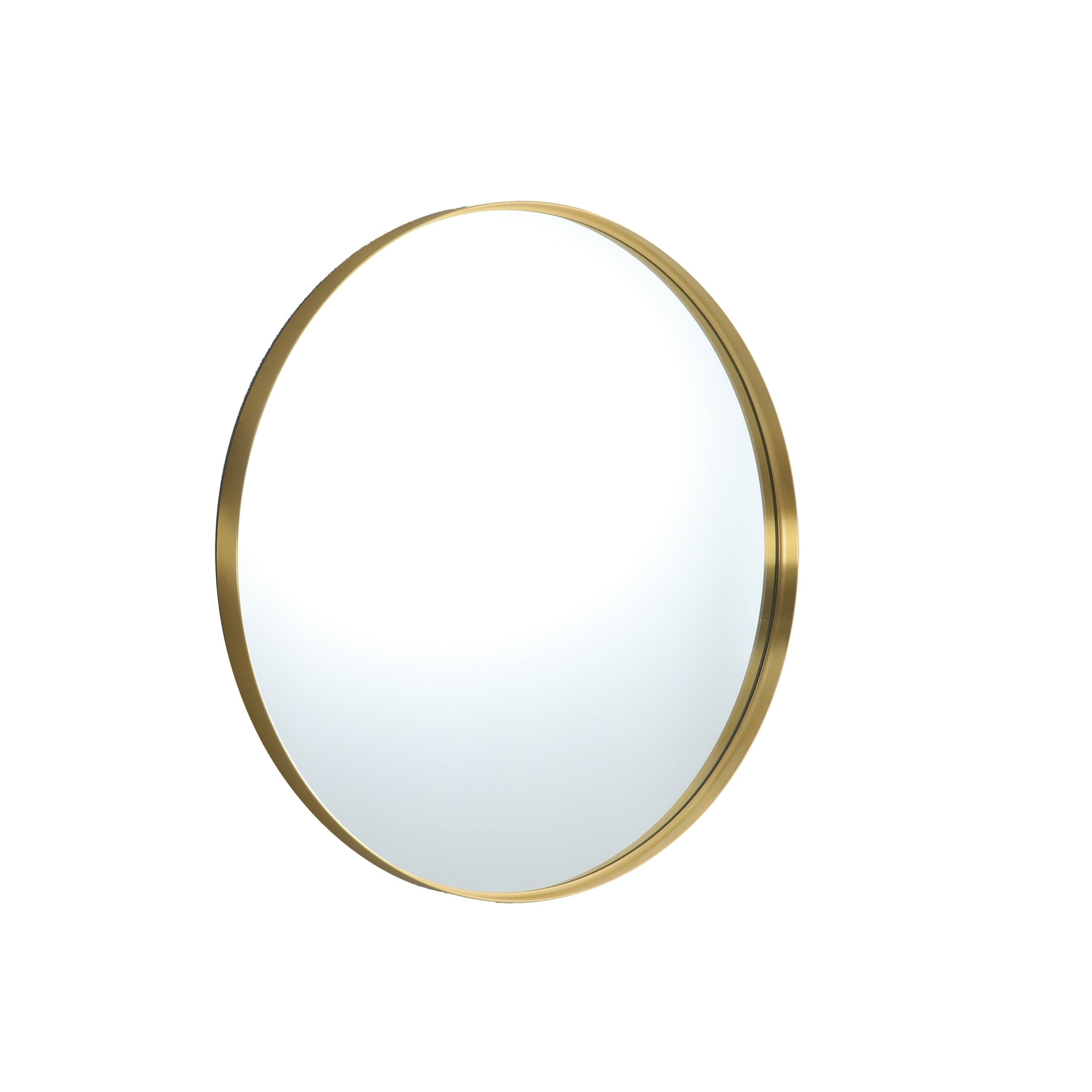 Yellow Gold Olivia Round Framed Mirrors in 600mm, 700mm & 800mm Sizes